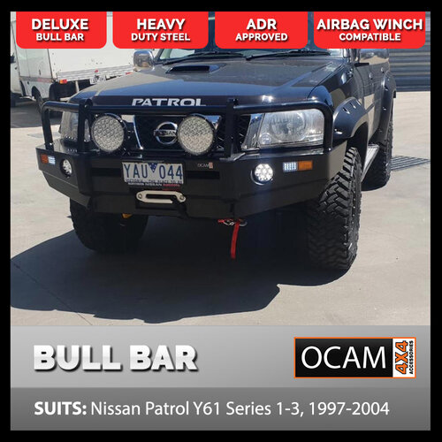 Nissan patrol bull bar winch #10