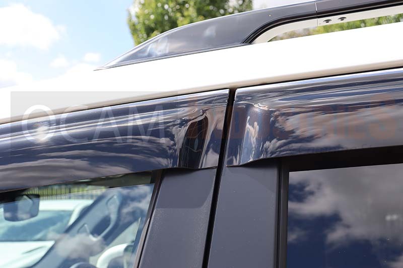 Chrome Weather Shield Weathershield Window Visor suits Toyota Landcruiser  LC300