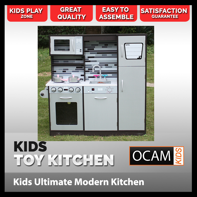 modern play kitchen set