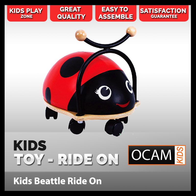 wooden ladybug ride on