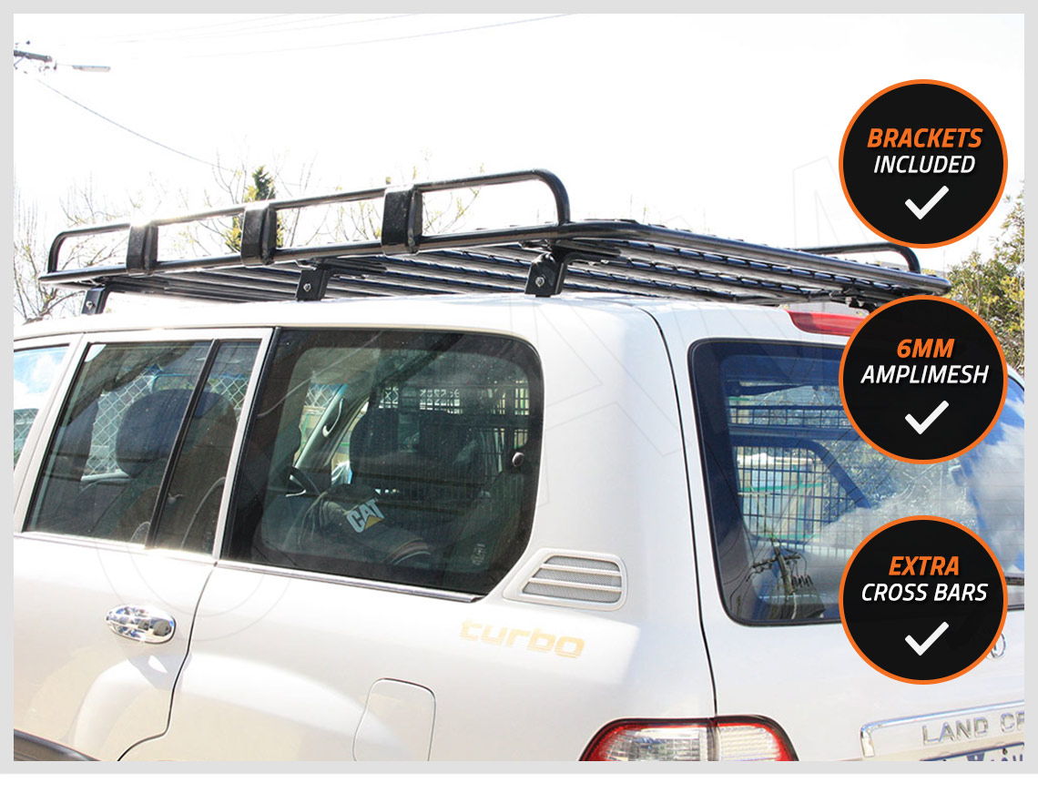 OCAM Aluminium Tradesman Roof Rack For Toyota Landcruiser 100 Series ...