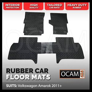 vw amarok rubber floor mats