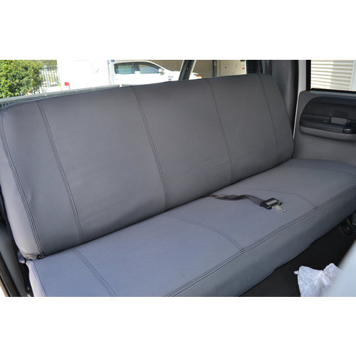 Second Row Wetseat Tailored Neoprene Seat Covers for Mazda BT-50 08/2015-Current, Mid Grey With Black Stitching