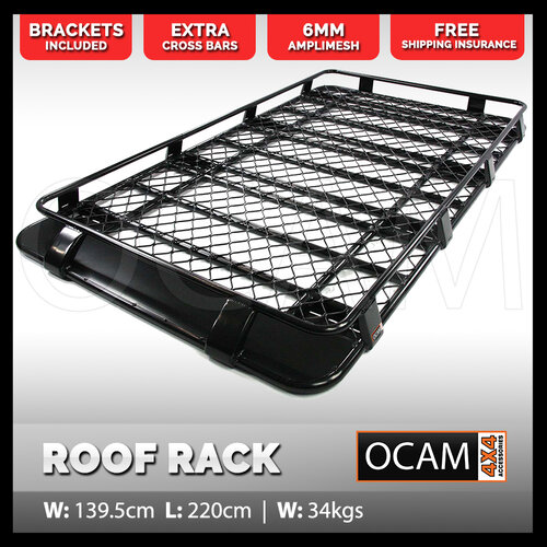 Aluminium Full Length Cage Roof Rack, 2200mm (L) x 1395 (W)