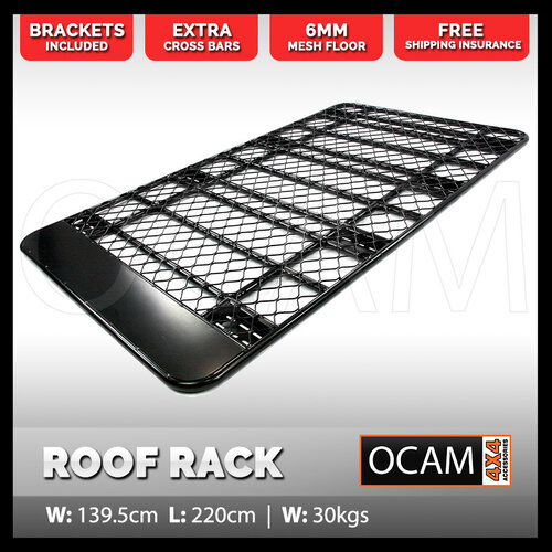 Aluminium Full Length Flat Roof Rack, 2200mm (L) x 1395 (W)