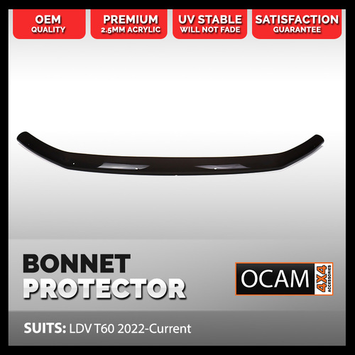 Premium Bonnet Protector For LDV T60 2022-Current, Tinted Guard LDV T60