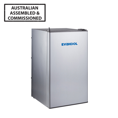 EvaKool Platinum 95L Upright Fridge/ Freezer Silver DC95-SG-AU