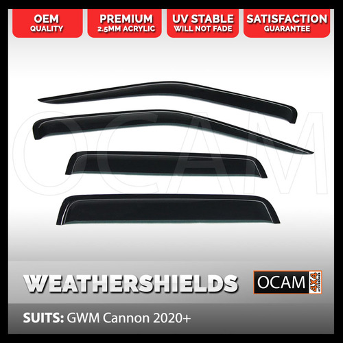 OCAM Weathershields For GWM Cannon Alpha 2024-Current Visors