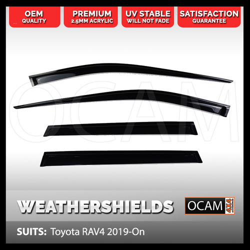 OCAM Weathershields For Toyota RAV4 2019 -  Current Window Door Visors