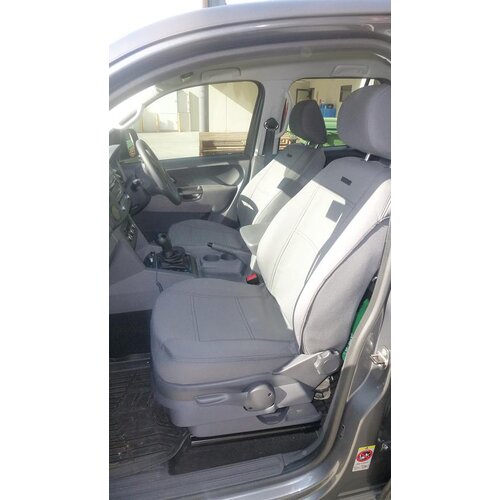 Front Row Wetseat Tailored Neoprene Seat Covers for Nissan X-Trail T32, 06/2014-Current, Mid Grey With White Stitching