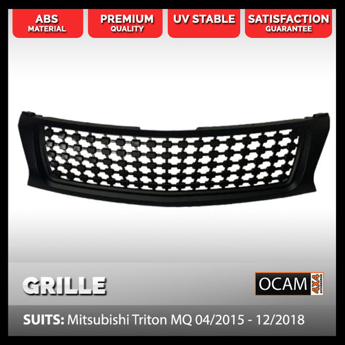 Black Grille for Mitsubishi Triton MQ 04/2015-12/2018 ABS Material