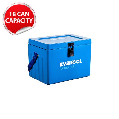 EvaKool Icekool 15L Icebox 25mm-Thick Insulation Polyethylene Material IK015