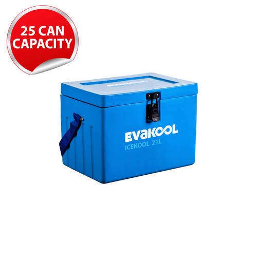 EvaKool Icekool 21L Icebox 25mm-Thick Insulation Polyethylene Material IK021