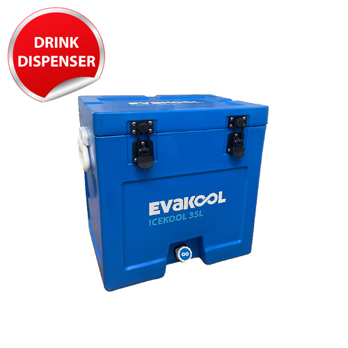 EvaKool Icekool 35L Buddy Icebox with Drink Dispenser IK035-B