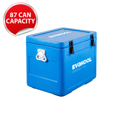 EvaKool Icekool 71L Icebox 30mm-Thick Insulation Polyethylene Material IK071