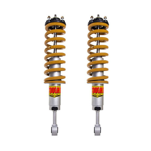 Tough Dog Complete Strut Assembly Pair for Mazda BT-50 11/2011-On, Ford Ranger PXI PXII, Front: Steel Bullbar, Shocks: 40mm Adjustable