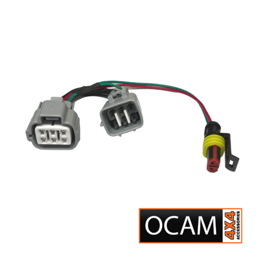 High Beam Adaptor Harness To Suit uit Isuzu DMAX 2017-8/2020 / MUX 2012-ON Fitted with Factory LED Headlights (6 Pins)