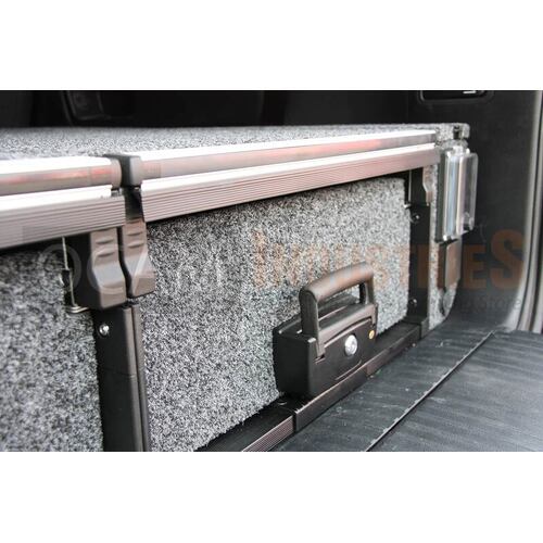 OCAM Aluminium Rear Drawers For Toyota Hiace 2019-Current, Complete Set
