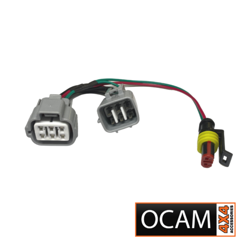 High Beam Adaptor Harness To Suit uit Isuzu DMAX 2017-8/2020 / MUX 2012-ON Fitted with Factory LED Headlights (6 Pins)