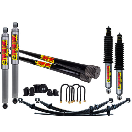 Tough Dog Lift Kit for Mazda Bravo B2500 B2600 03/1987-10/2006, Front: Bullbar & Winch, Shocks: 40mm Adjustable, Rear: Comfort 0-300Kgs