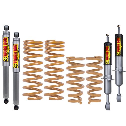 Tough Dog Lift Kit for M-Benz X-Class Ute 2017-On, Front: No Bullbar/Alloy Bullbar, Shocks: 41mm Foam Cell, Unassembled, Rear: Medium 300Kgs Constant