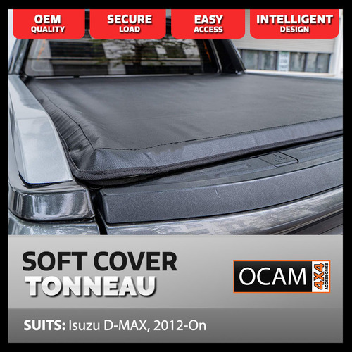Soft Tonneau Cover For Isuzu D-MAX 2012-24, Dual Cab