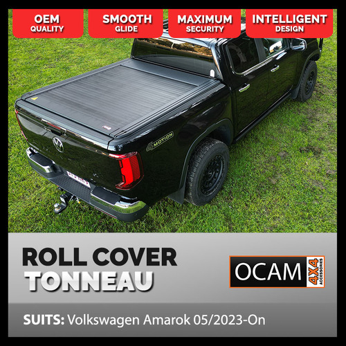Retractable HD Electric Tonneau Cover Roller Shutter For Volkswagen Amarok 05/2023-On, Dual Cab