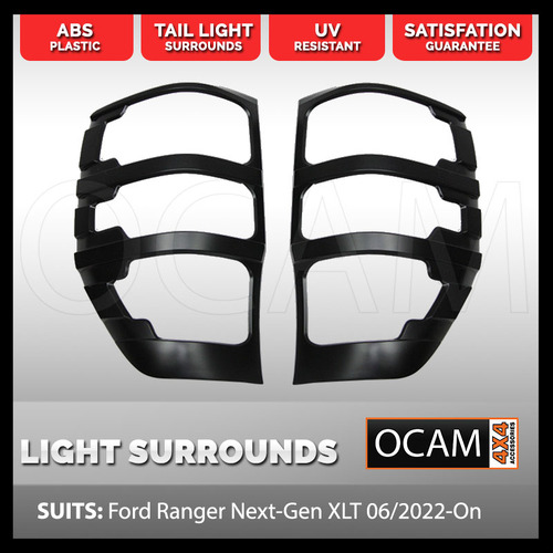 Tail Light Lamp Surrounds for Ford Ranger Next-Gen XLT 06/2022-Current