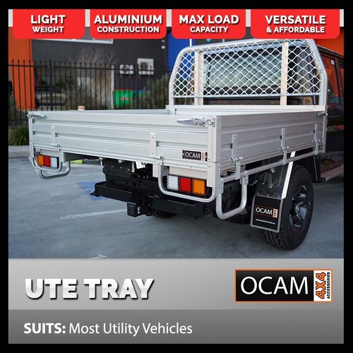 OCAM Commercial Aluminium Tray suits Dual Cab 1880 x 1855 x 235 Universal